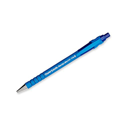 1.0mm Paper Mate Flexgrip Ultra Retractable Ballpoint Pens Medium Point 2 Count | Blue 